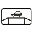 Дорожный знак 8.10 «место для осмотра автомобилей» (металл 0,8 мм, III типоразмер: 450х900 мм, С/О пленка: тип В алмазная)